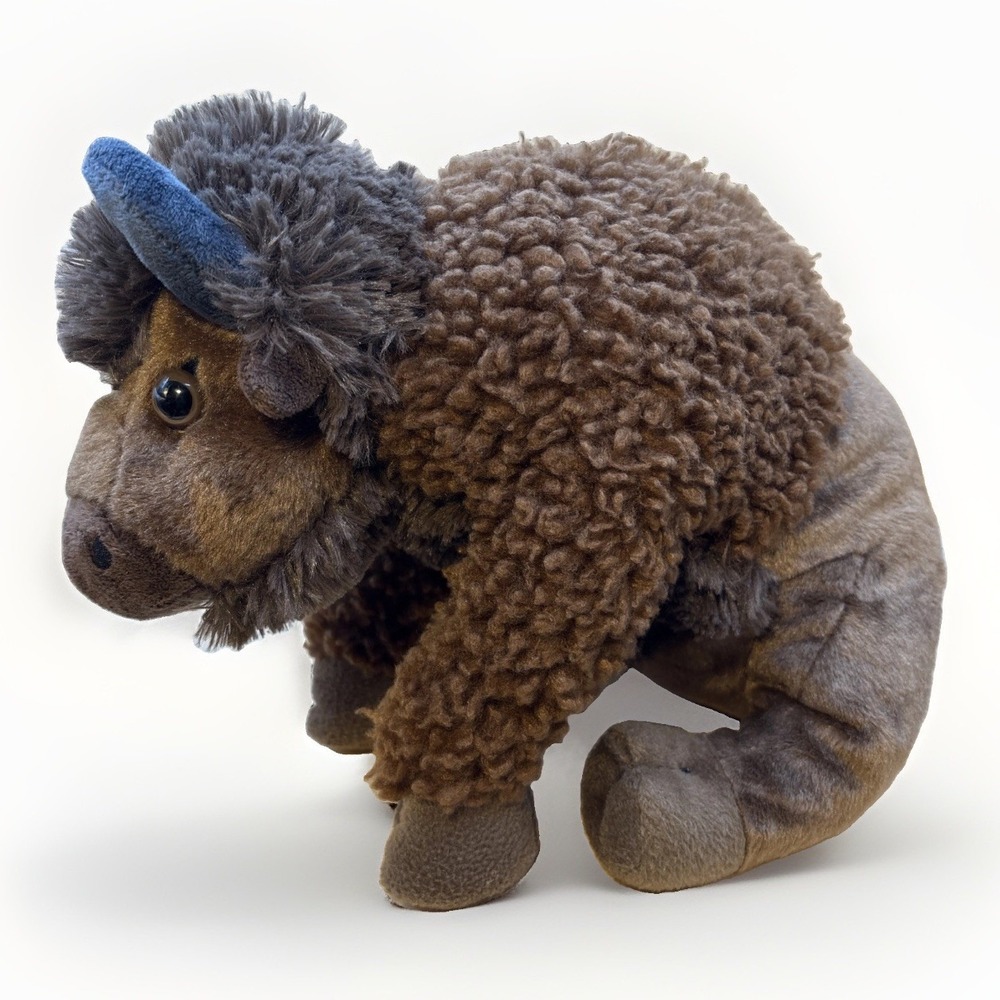 The Petting Zoo Bison Plush Stuffed Animal Toy Stuffie Brown Buffalo